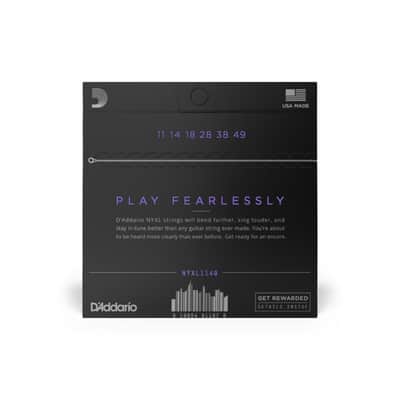 D'Addario NYXL1149 Nickel Electric Guitar Strings, Medium Gauge 11-49 image 3