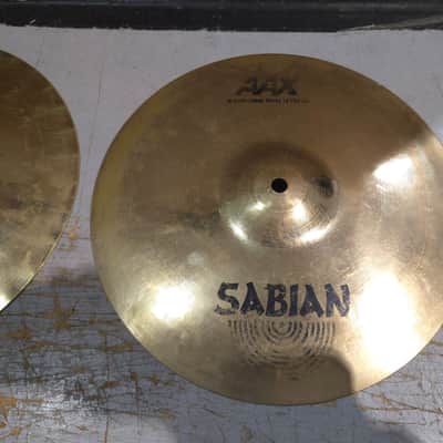 Sabian 13" AAX X-Celerator Hi-Hat Cymbals (Pair) 2007 - 2018 - Natural image 3