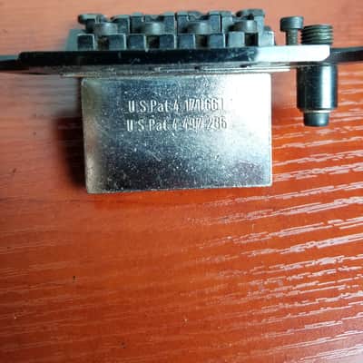 Left Handed Floyd Rose Original Tremolo System Bridge  Lefty 1983 Black-Steve Vai Owned-Vintage image 4