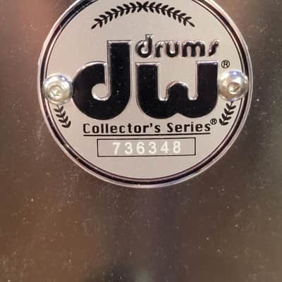 DW Collector's Series Metal Snare Drum - 6.5 x 14-inch - Satin Black Over Brass image 4