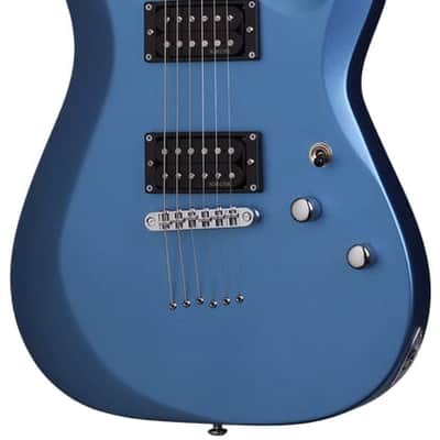 Schecter C-6 Deluxe Six-String Electric Guitar - Satin Metallic Light Blue image 1