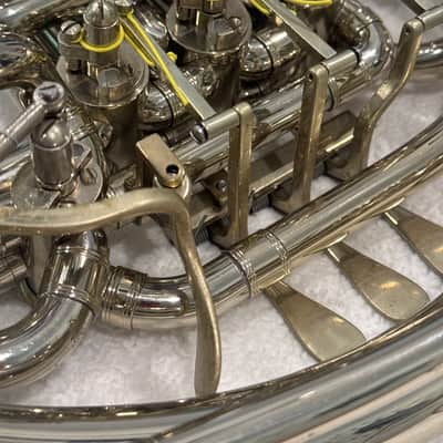C.G. Conn 8D CONNstellation Professional Model Double French Horn with Fixed Bell 2000’s - Nickel-Silver image 8