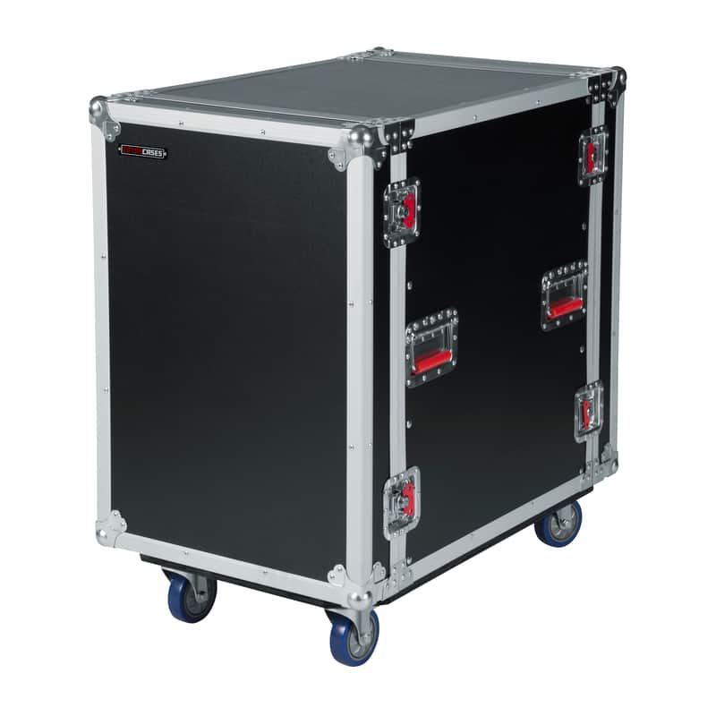 B-Stock Gator Cases G-TOUR Series Deep Audio Road Rack with Heavy-Duty Casters and Tour Grade Hardware, 24" Rackable Depth, 16U (G-TOUR 16U CAST) image 1