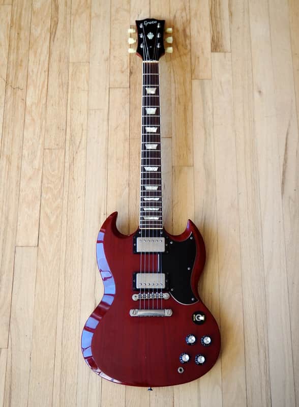 1990 Greco SG Electric Guitar Cherry SS-600 Lawsuit Mint