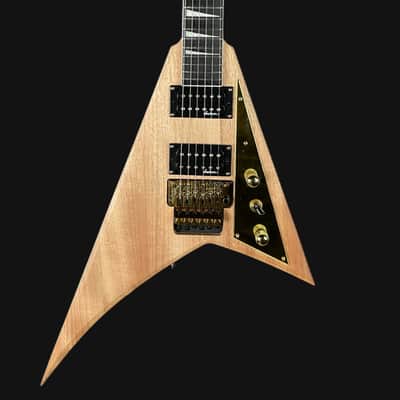 Jackson JS32 MAH Rhoads Flying V Electric Guitar in Natural image 1