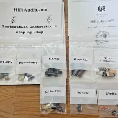Sansui AU-D7 restoration kit filter capacitor repair rebuild fix image 2