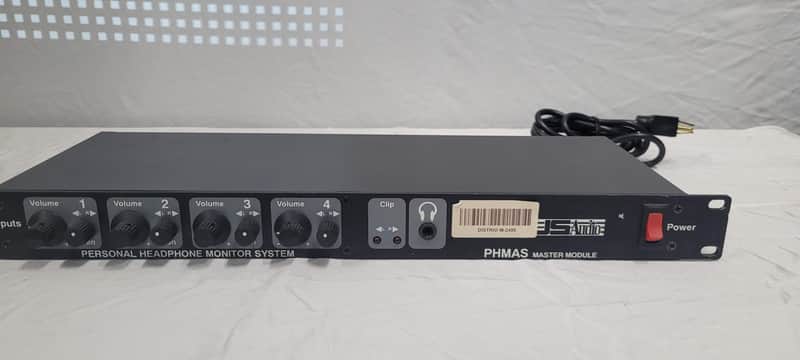 US Audio Studio Rack Mountable Headphone Monitor System with Satellite Unit for 4 Headphone Mixes image 1