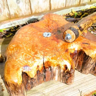 Hand Crafted, Forest Wood, (Possibly Enchanted) Microphone Stand image 8