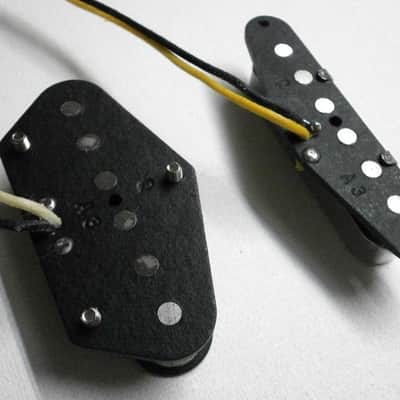 Telecaster Custom ALNICO 3 Hot Guitar Pickups SET Bridge 13k Neck 7,6k Hand Wound Fender Q pickups image 4