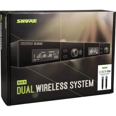 Shure SLXD24D/B58 Dual-Channel Digital Wireless Handheld Microphone System with Beta 58 Capsules (G58: 470 to 514 MHz) image 6