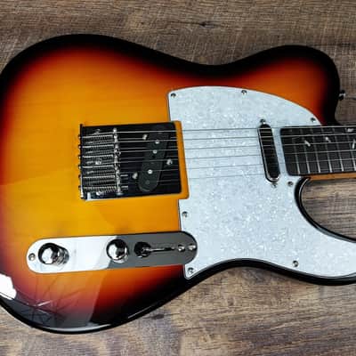 MyDream Partcaster Custom Built - Sunburst Hardtail Floral Neck image 3