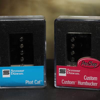 Seymour Duncan SH-11 Custom Custom / SPH90-1N Phat Cat Nickel Guitar Pickup Set image 1