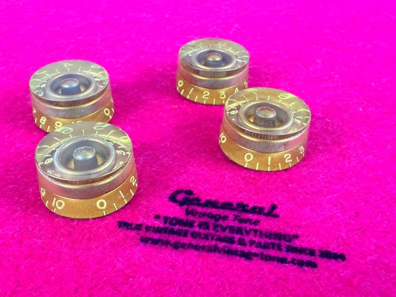 General Vintage Tone Master of Edad Oxided GOLD "CAB" Butyrate Speed knobs Les paul 1954 ®️ image 1