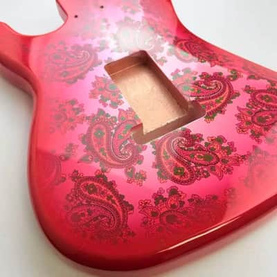 Red Amoeba Alder Wood Guitar Stratocaster Strat Style Body image 3