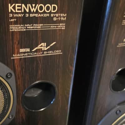 VINTAGE KENWOOD 3 WAY SPEAKERS /8 OHM/MADE IN JAPAN image 8