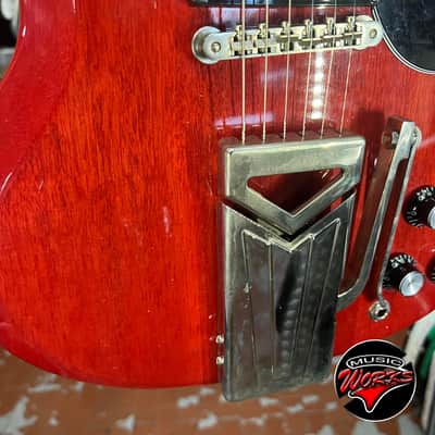 Gibson   Sg 61 Standard S ID Eway Vibrola Vintage Cherry image 5
