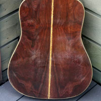 1975 Yairi YW-600 Dreadnought Guitar New Jacaranda Natural+Vintage Hard Case Bargain! image 7