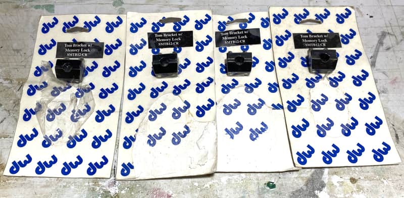 4 NOS Vintage 1990's-2000's DW SMTB12 Tom Tom Bracket Memory Locks image 1