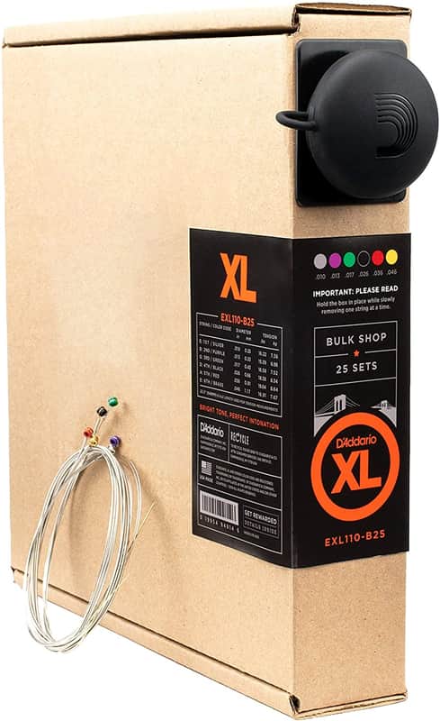 D'Addario EXL110 XL Electric Guitar String 10-46 Bulk Shop 25 Sets EXL110-B25 image 1