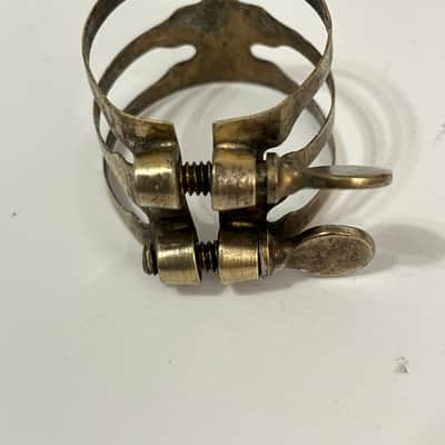 King Vintage King 3-band Tenor Saxophone Ligature Gold Plated image 1