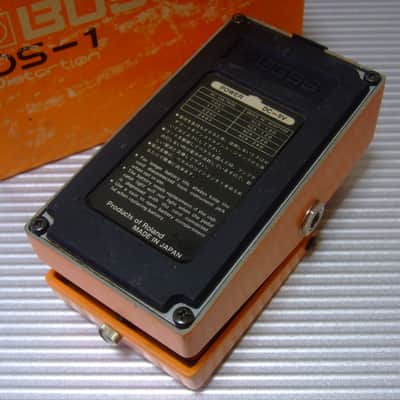 1979 8700 Rev.C Boss DS-1 Distortion w/ Original Box (Silver Screw, Black Label, Long Dash) MIJ Made in Japan image 3