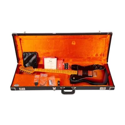 Fender American Vintage II 75 Telecaster Deluxe Electric Guitar, Maple FB, 3-Tone Sunburst, V1XXXX image 10