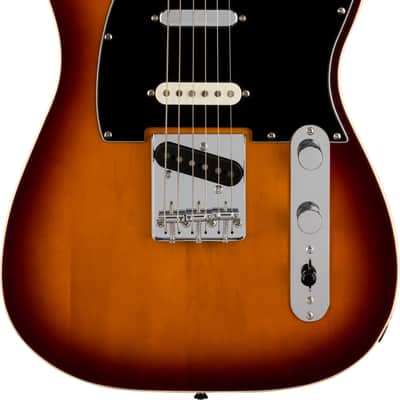 Squier Paranormal Custom Nashville Stratocaster Electric Guitar, Laurel Fingerboard, Chocolate 2-Color Sunburst image 2
