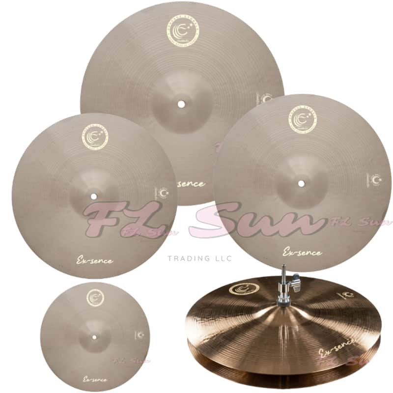 Ephesus Cymbals Ex-sence Series 5pc 16" - 18" Crash / 20" Ride / 10" Splash / 14" Hi-Hat Cymbal Set image 1