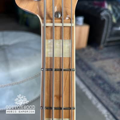 Fender Crafted in Japan (CIJ) 1975 Reissue Jazz Bass (JB75) – Natural Ash with Maple Neck (2004-2005) image 11
