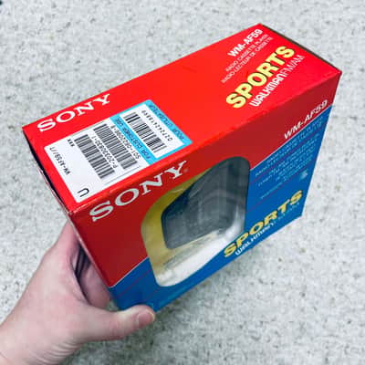 [Rare Box] Sony WM-AF59 Walkman Cassette Player, Beautiful Yellow, Working ! image 2
