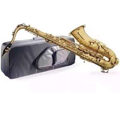 Stagg WS-TS215 Key of Bb Tenor Saxophone w/Soft Case, Mouthpiece, Reed, Ligature, Cap, Swab & Gloves image 2