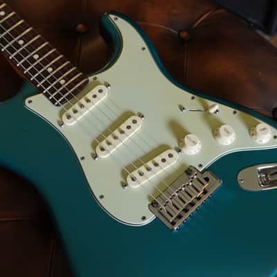 2011 Fender Custom Shop Custom Deluxe Stratocaster – Sherwood Green Relic – AY Pickups – OHSC image 7