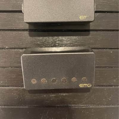 EMG 57/66-B Active Solderless Alnico V Humbucker Set - Black