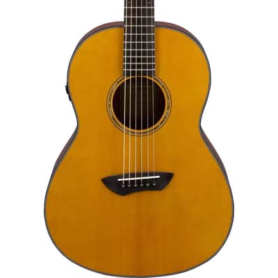 Yamaha Transacoustic Parlor Csf Guitar With Bag - Vintage Natural image 1