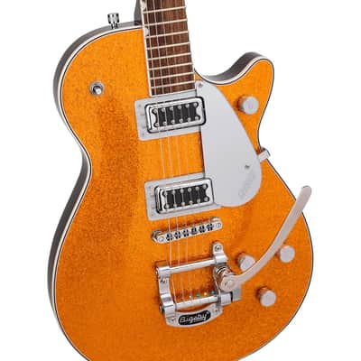 Gretsch G5230T Electromatic Sparkle Jet FT Single-Cut Guitar with Bigsby - Gold Sparkle image 7