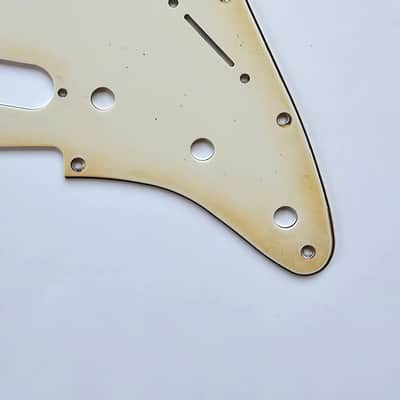 Medium/Heavy-Aged Relic 11-Hole - SSS - Cream Stratocaster Pickguard image 11