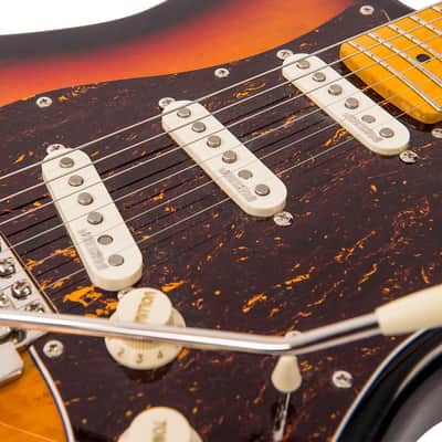 Vintage V6M ReIssued Electric Guitar ~ Sunburst image 6