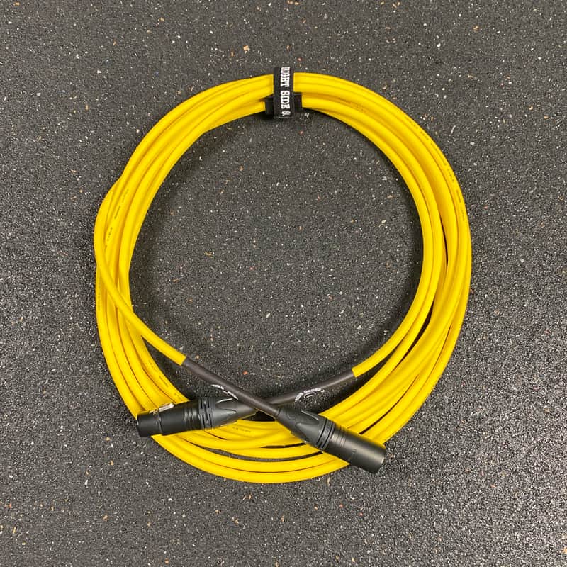 20 Foot XLR Quad Cable - Yellow | Bright Side Sound Machine image 1