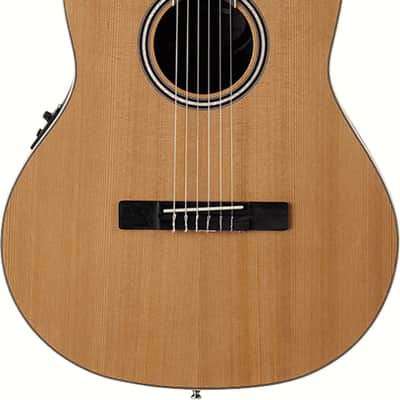 Ovation Applause Balladeer Acoustic-Electric Classical Guitar, Natural Cedar image 9