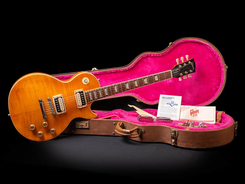 Gibson Les Paul Standard Pré HIstoric Custom Shop 1990 - Trans Amber image 1