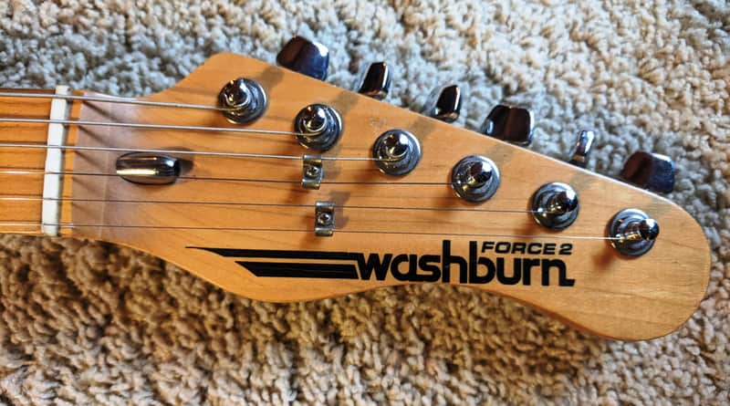 1983 Washburn Force 2 6 String Solid Body Guitar, Japan, Hardtail