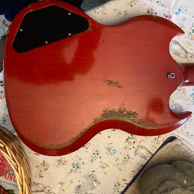 Gibson '61 SG / Les Paul Reissue with Deluxe Vibrola 1999 - 2002 - Heritage Cherry image 7