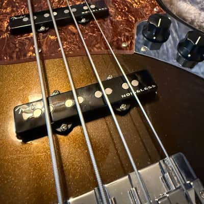 Fender American Ultra Jazz Bass with Maple Fretboard 2019 - Present - Texas Tea image 9