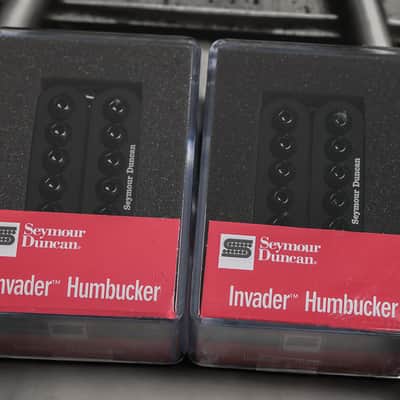 Seymour Duncan SH-8 Invader Humbucker Pickup SET Black Ceramic Neck & Bridge