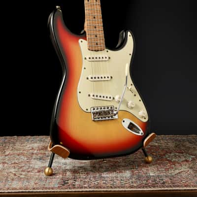 Mario Martin S-Style 2021 - 3-Tone Sunburst. AAA Flame Roasted Maple / Arcane Pickups image 4