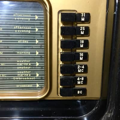 Vintage Zenith Trans Oceanic H-500 Wave Magnet Shortwave Radio Works Good Condition image 12