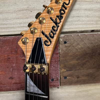 Jackson SL-3 Soloist Thru Neck HSS MIJ Natural Flame image 11