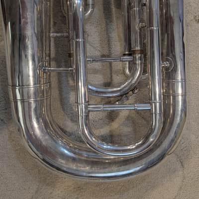Yamaha YEP-321S Intermediate 4-Valve Euphonium late 70's - 80's - Silver-Plated image 13