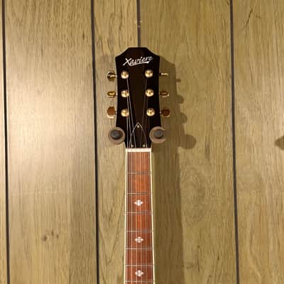 Xaviere PRO930 - Semi Hollow 335 style electric guitar Black with Gold hardware upgraded image 3