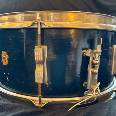 Ludwig No. 490 Pioneer 6.5x14" 6-Lug Snare Drum 1964 Blue Lacquer image 8
